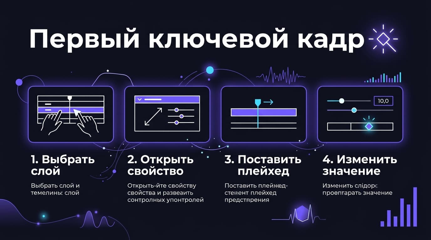 Как сделать ключевые кадры в Alight Motion: от первого ромба до кривых Bounce и Elastic — фото 1