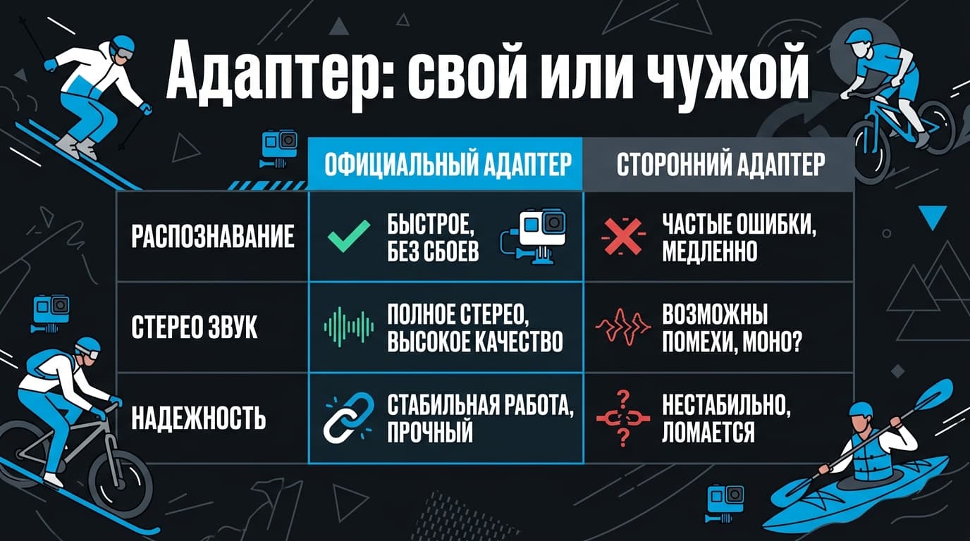 Как подключить микрофон к GoPro Hero 10: адаптеры, настройка и нюансы — фото 3
