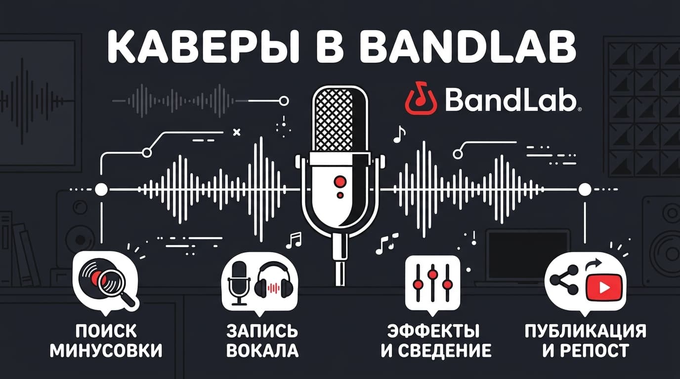 Кавер в BandLab с нуля: как записать вокал на минус и не влететь с авторскими правами