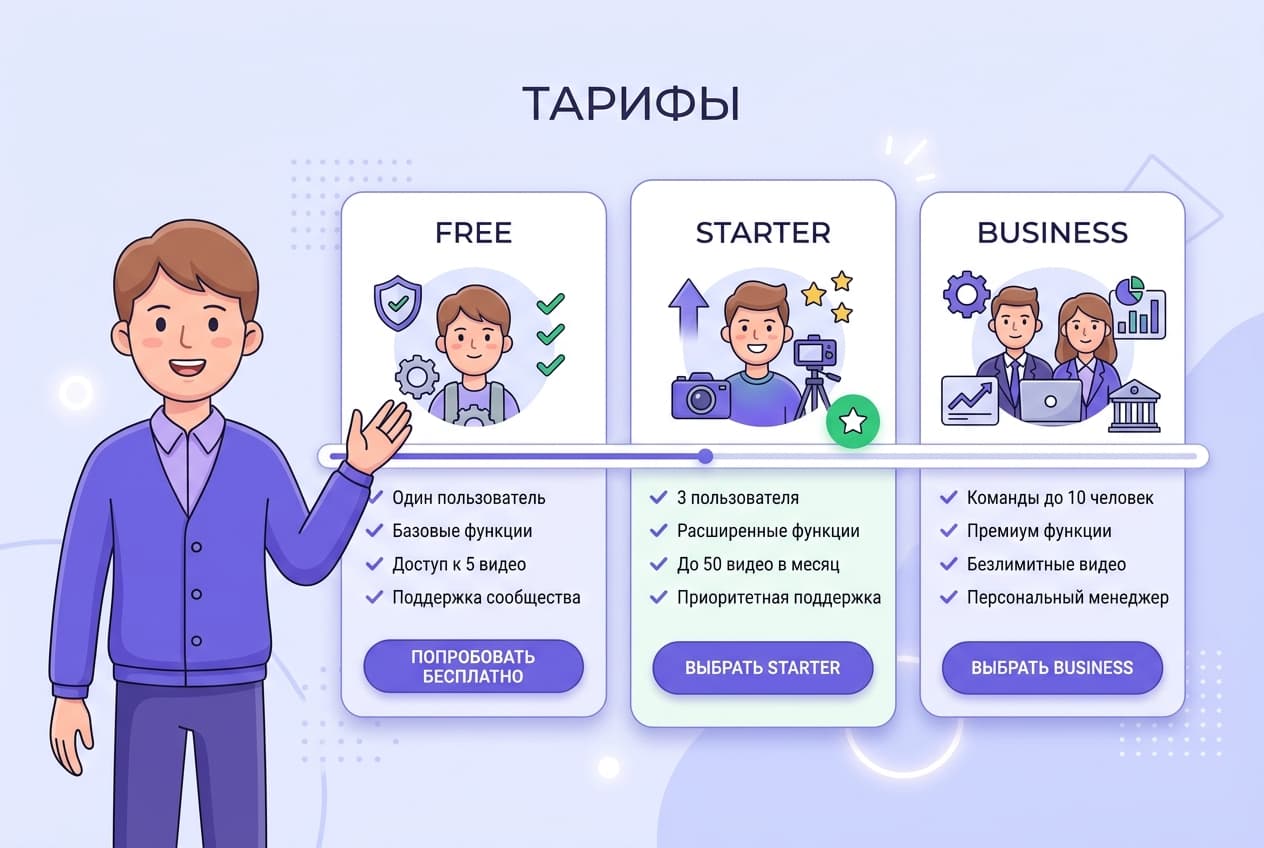 Как оформить подписку Vidnoz из России в 2026 году: без зарубежной карты — фото 2