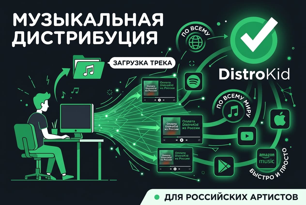 Как оформить подписку DistroKid из России в 2026 году: без зарубежной карты