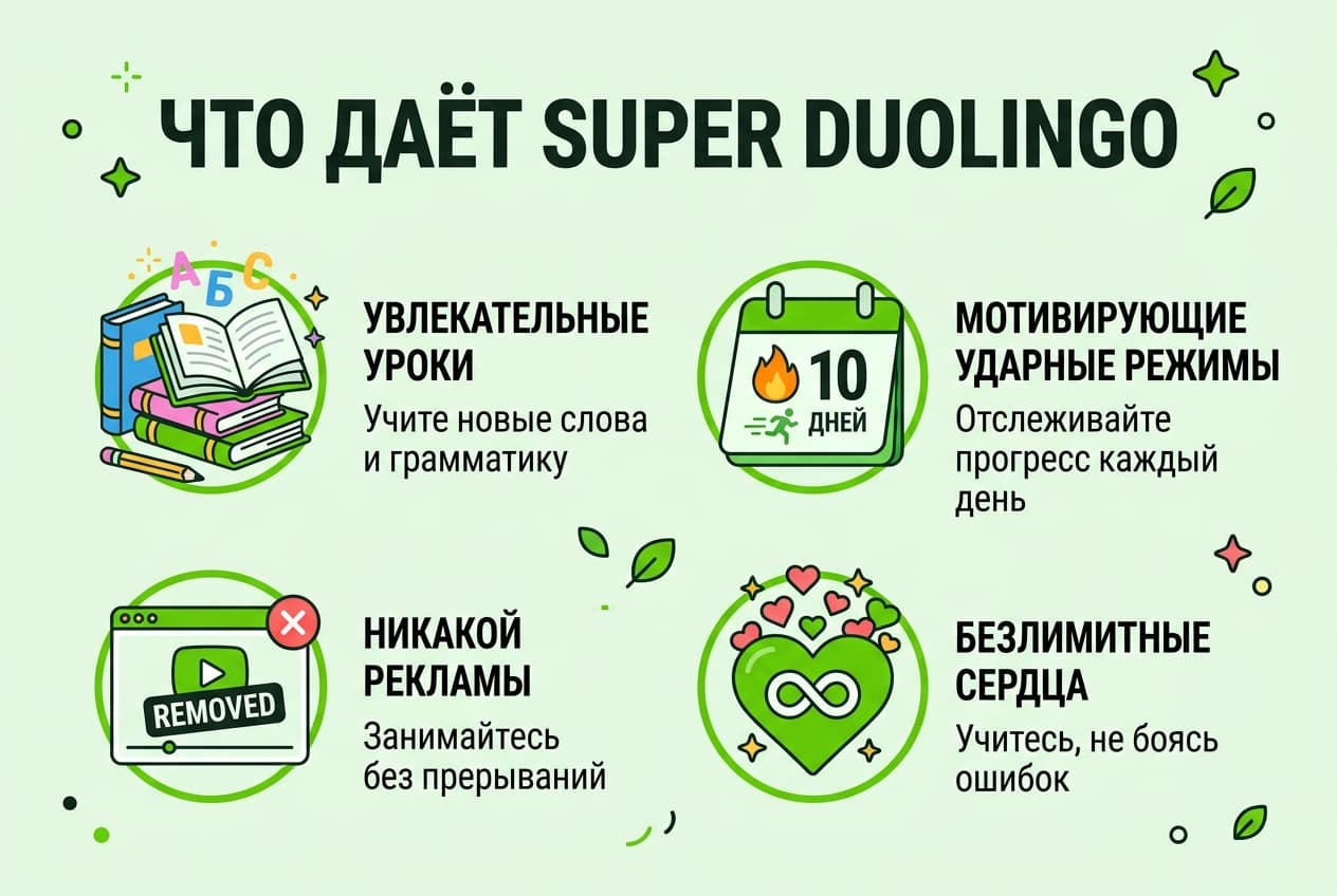 Как оплатить подписку Duolingo из России в 2026 году: без зарубежной карты — фото 1