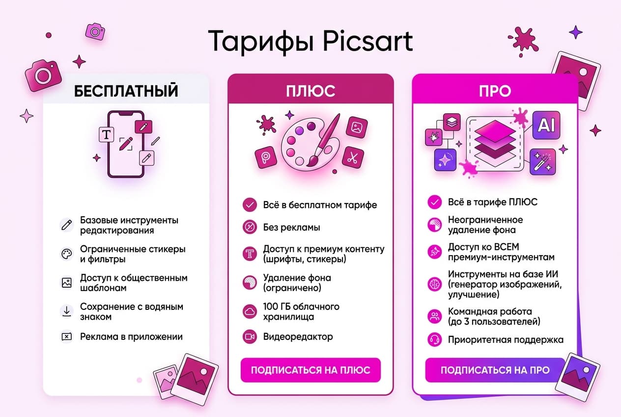 Как оформить подписку в Picsart из России в 2026 году: без зарубежной карты — фото 2