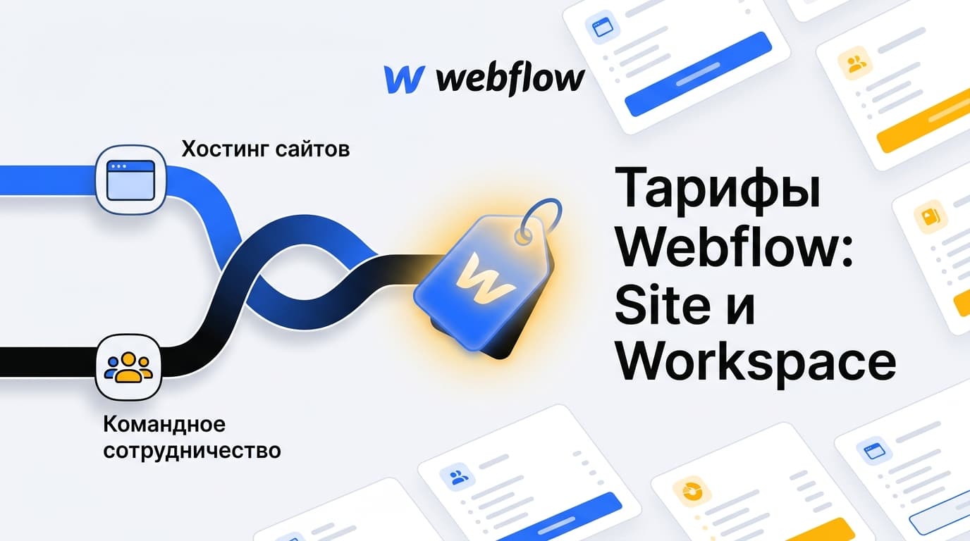 Разбор тарифов Webflow: Site plans и Workspace plans — как не запутаться