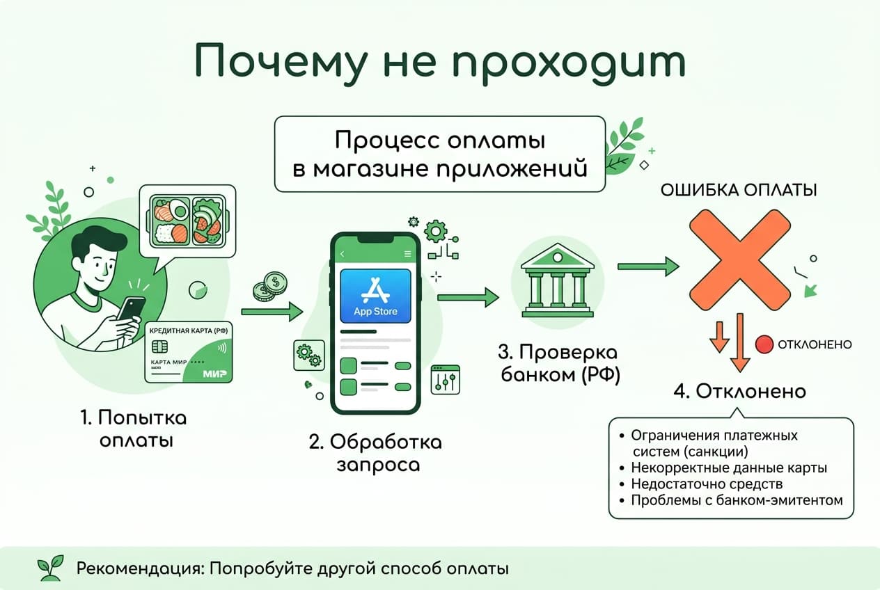 Как оплатить подписку FatSecret Premium из России в 2026 году — фото 2
