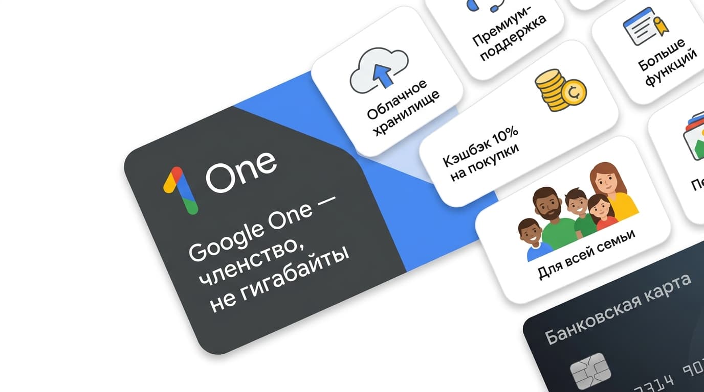 Как оплатить Google One из России в 2026 году: не про гигабайты, а про членство