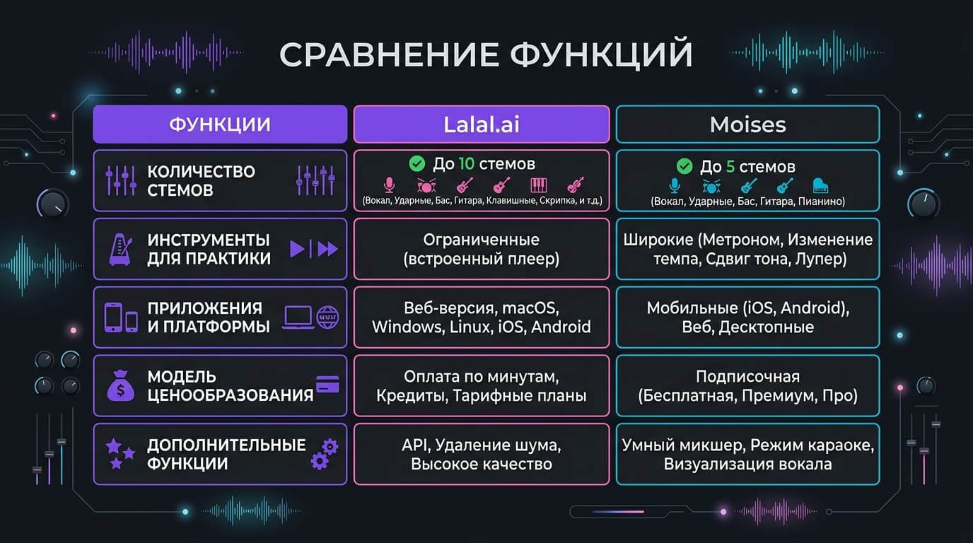 Когда выбрать Lalal.ai, а когда Moises: разбор без воды — фото 1