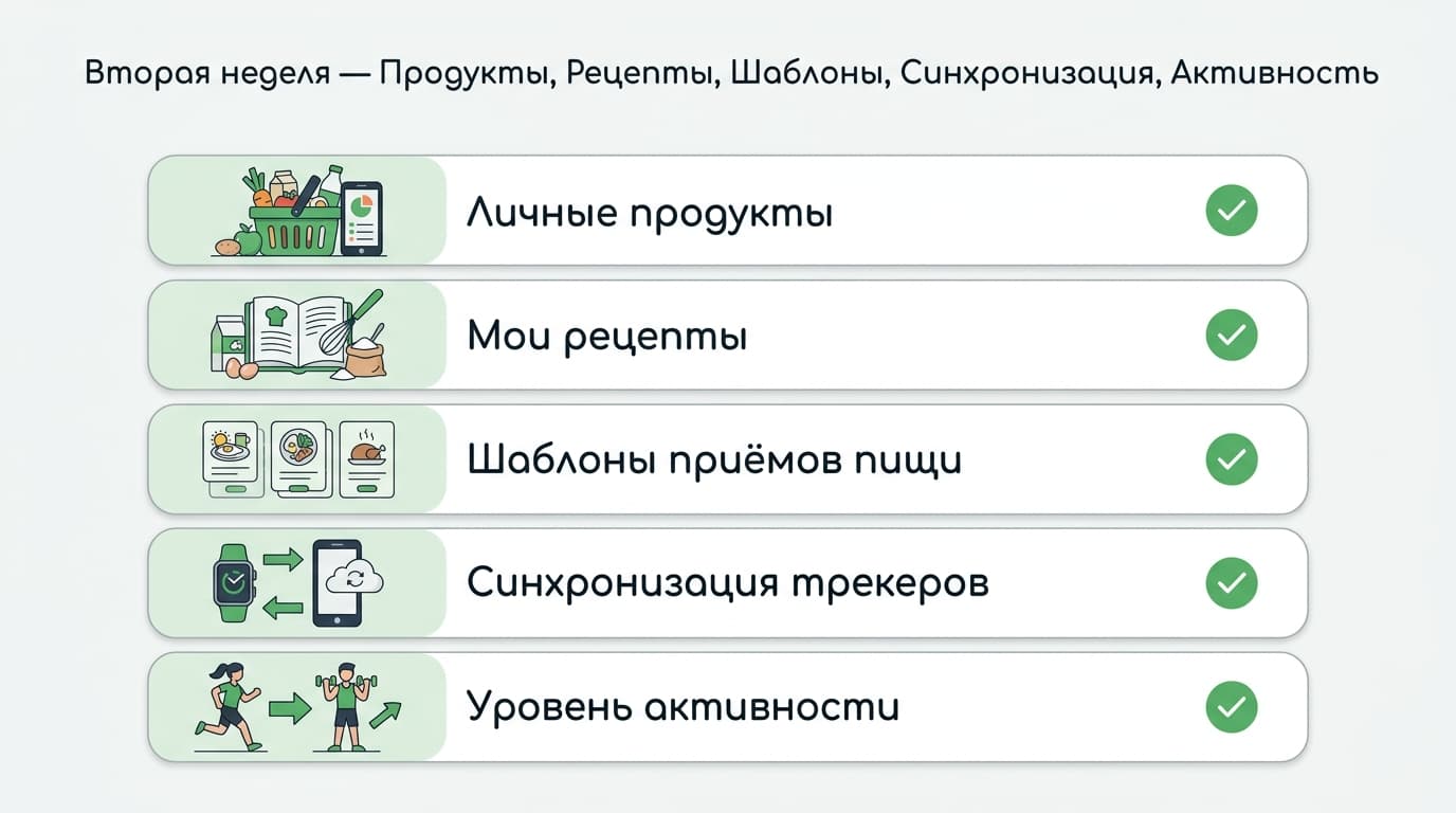 Как пользоваться приложением FatSecret: первый день, первая неделя и первый месяц — фото 4