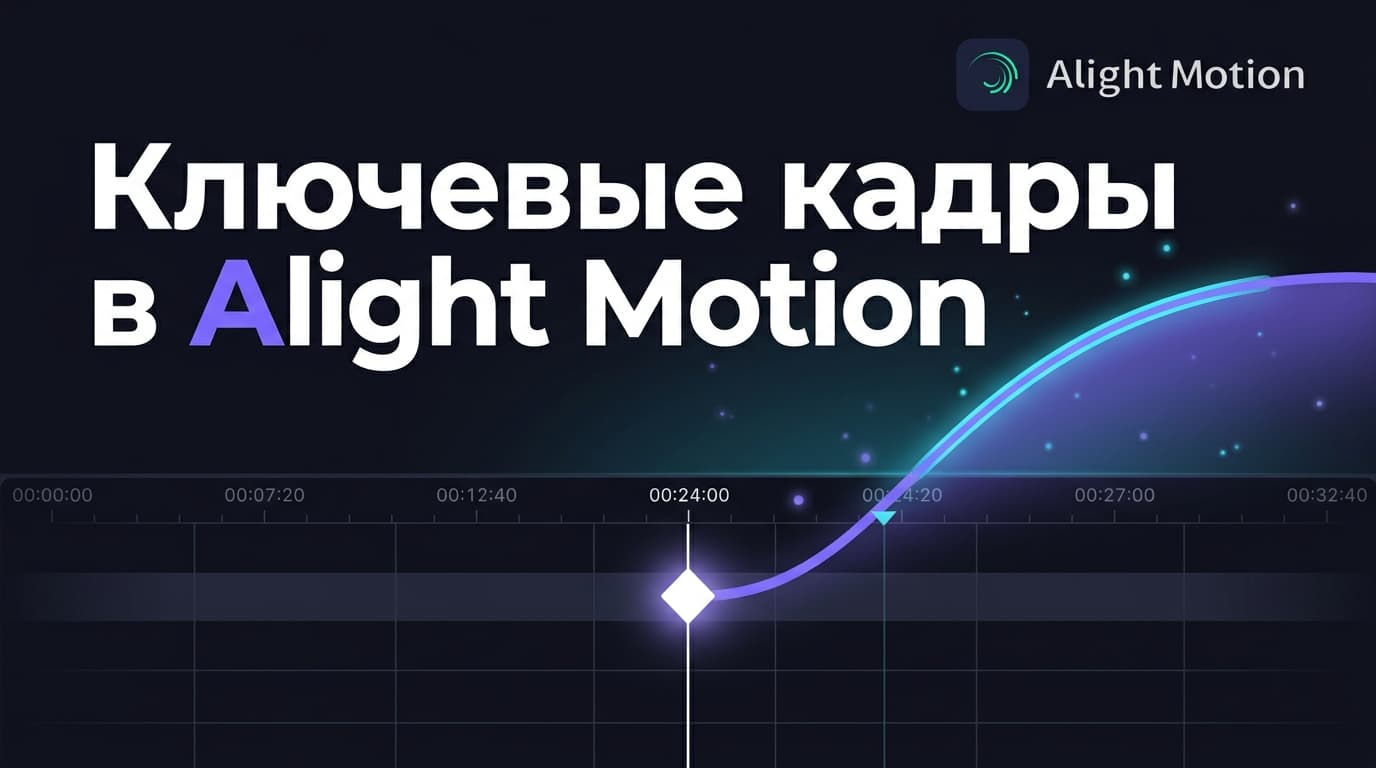 Как сделать ключевые кадры в Alight Motion: от первого ромба до кривых Bounce и Elastic