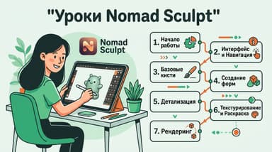 Nomad Sculpt уроки: с чего начать и как учиться с нуля