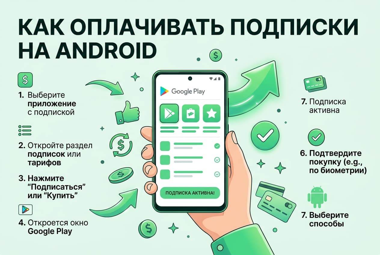 Как оплачивать подписки на Android из России в 2026 году