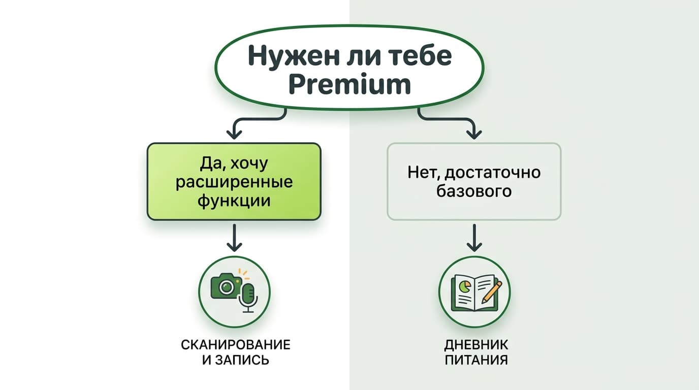 Как оплатить подписку FatSecret: разбираемся, нужен ли Premium вообще — фото 8