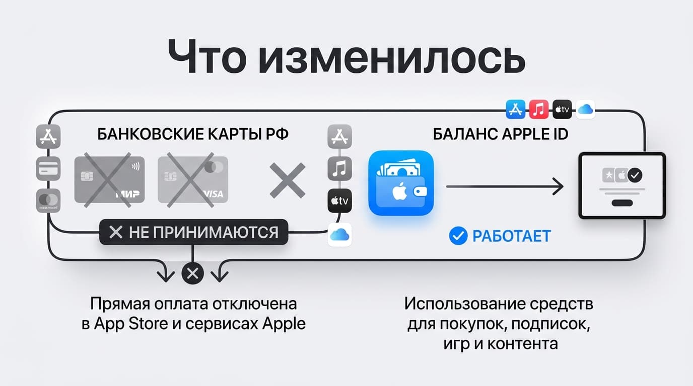 Как оплатить Apple в России в 2026 году: iCloud, App Store и подписки — фото 1