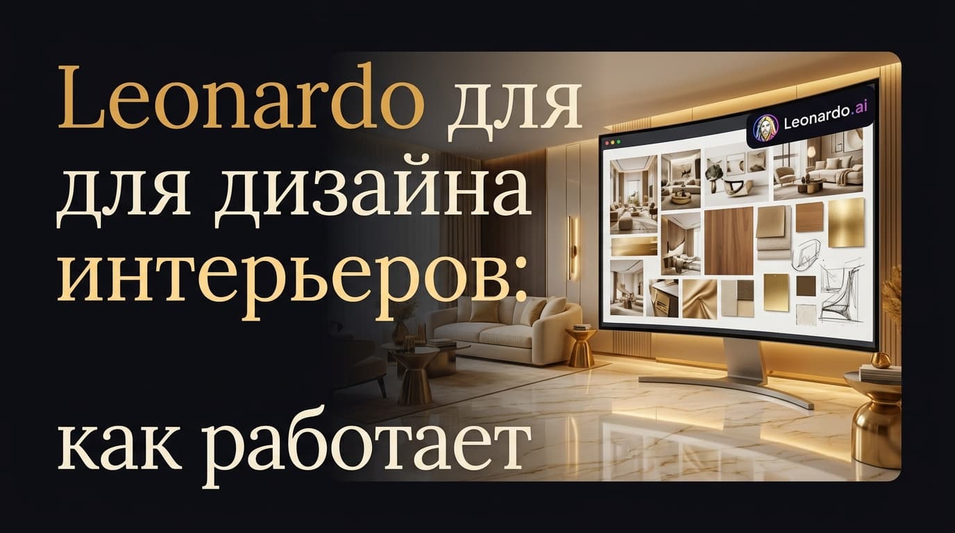 Leonardo.Ai в дизайне интерьера и архитектуре: как использовать на практике