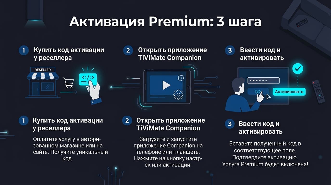 TiViMate Premium из России: как оплатить лучший IPTV-плеер для Android — фото 2
