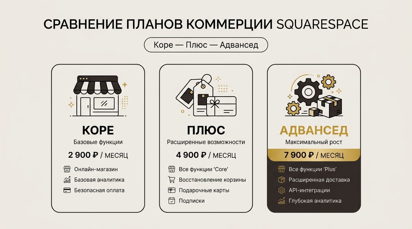 Какой тариф Squarespace брать под интернет-магазин в 2026 году — фото 4
