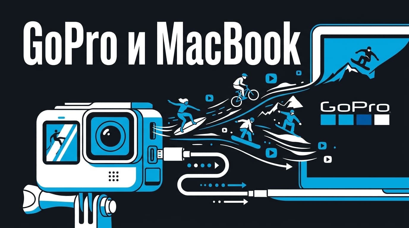 Как подключить GoPro к MacBook: три способа перенести и смонтировать