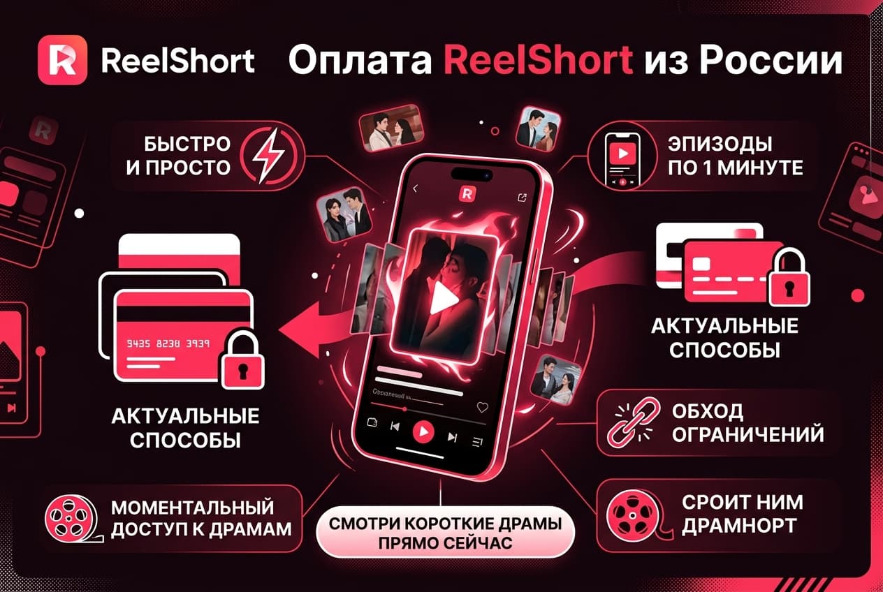 Как оформить подписку ReelShort из России в 2026 году: без зарубежной карты