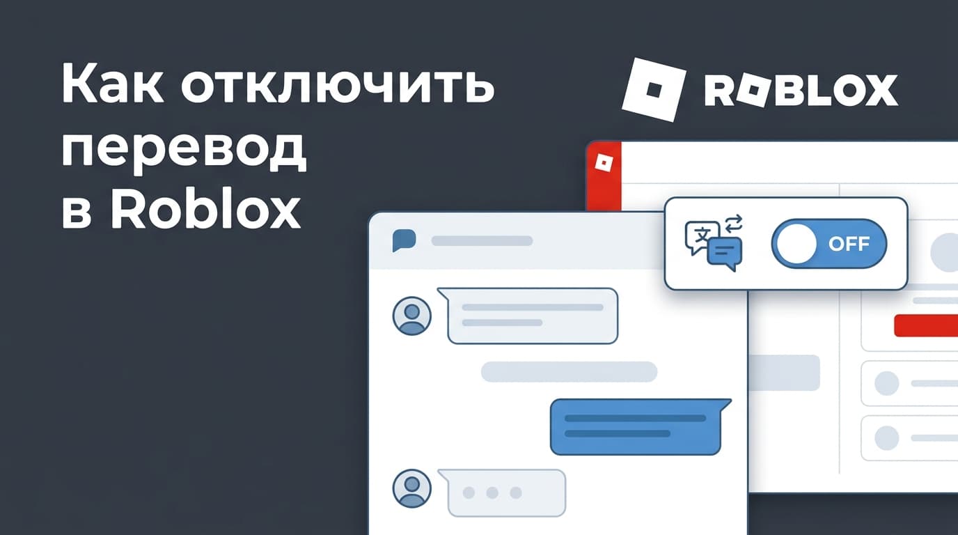 Как отключить перевод в Roblox: убираем автоперевод чата