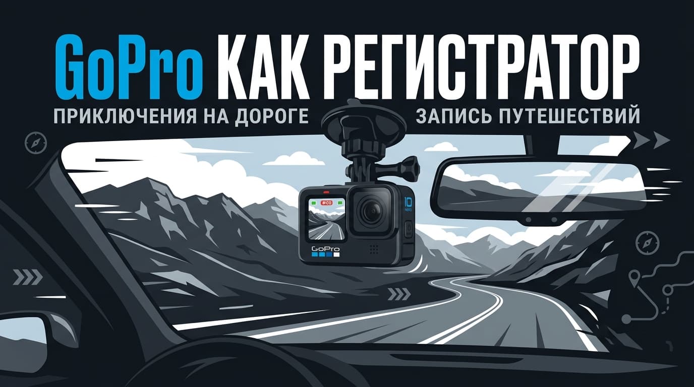 GoPro как видеорегистратор в машину: настройка, питание и подводные камни