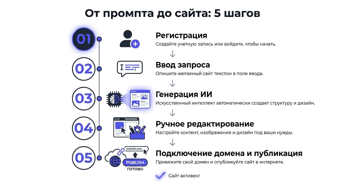 Сайт по текстовому запросу в Framer: что генерирует нейросеть и что придётся доделать самому — фото 1