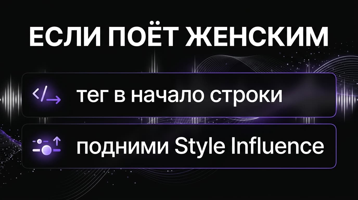 Мужской вокал в Suno: как правильно задать тегами и закрепить нужный голос — фото 2