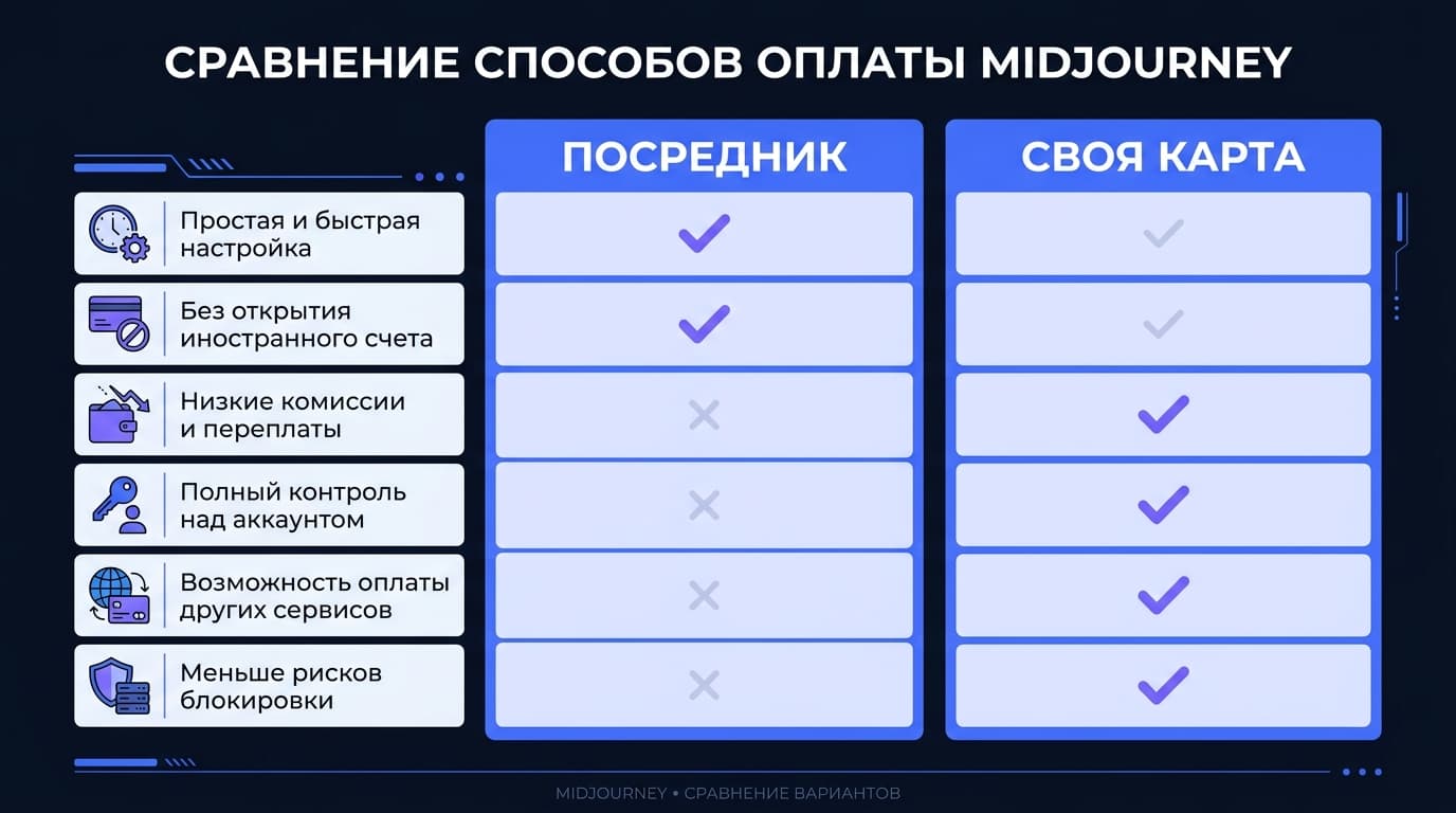 Как оплатить Midjourney из России в 2026 году: рабочие способы без танцев с бубном — фото 4
