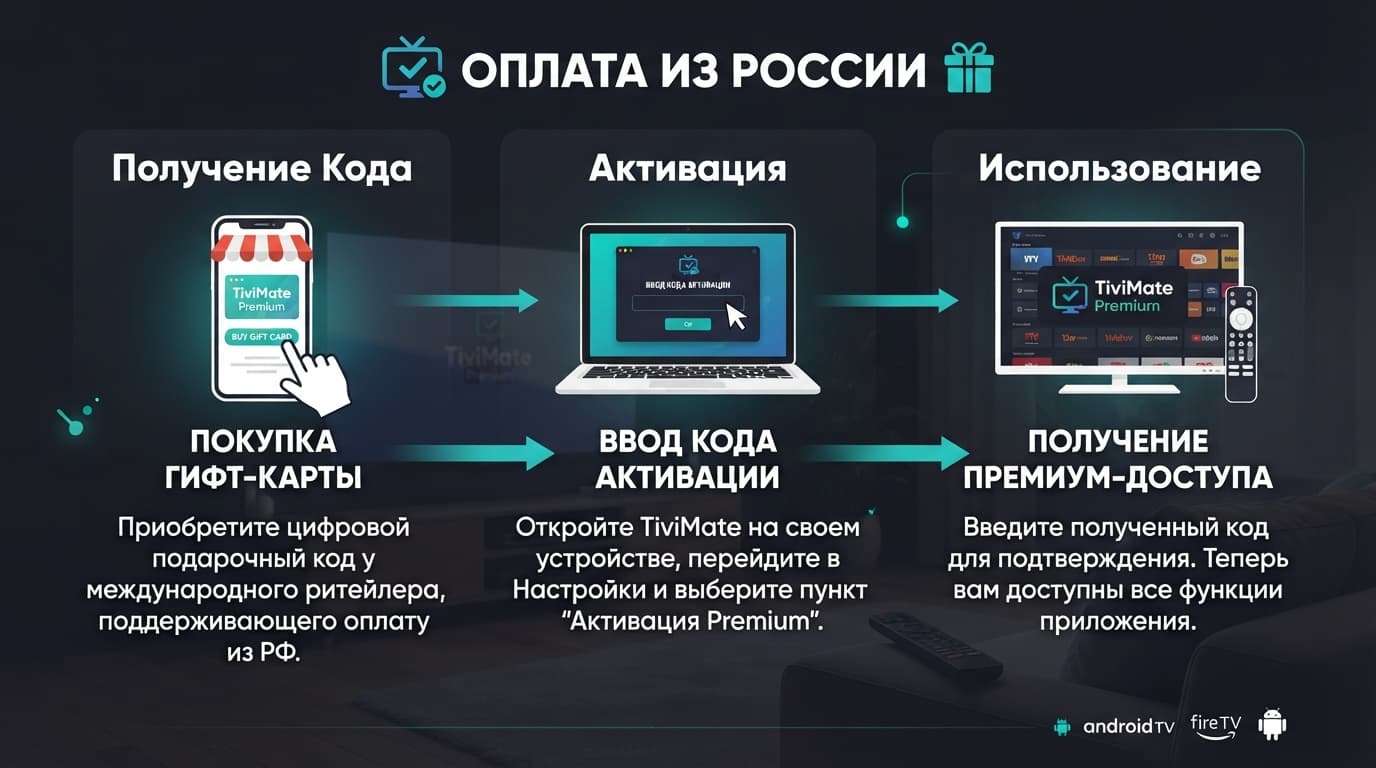 TiviMate: как оплатить подписку в РФ в 2026 году — фото 3