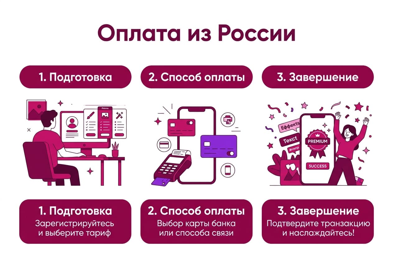 Как оформить подписку в Picsart из России в 2026 году — фото 4