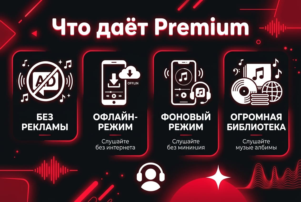 Как оплатить YouTube Music из России в 2026 году: Premium без зарубежной карты — фото 1