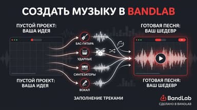 BandLab с нуля: как дойти от пустого проекта до готовой композиции