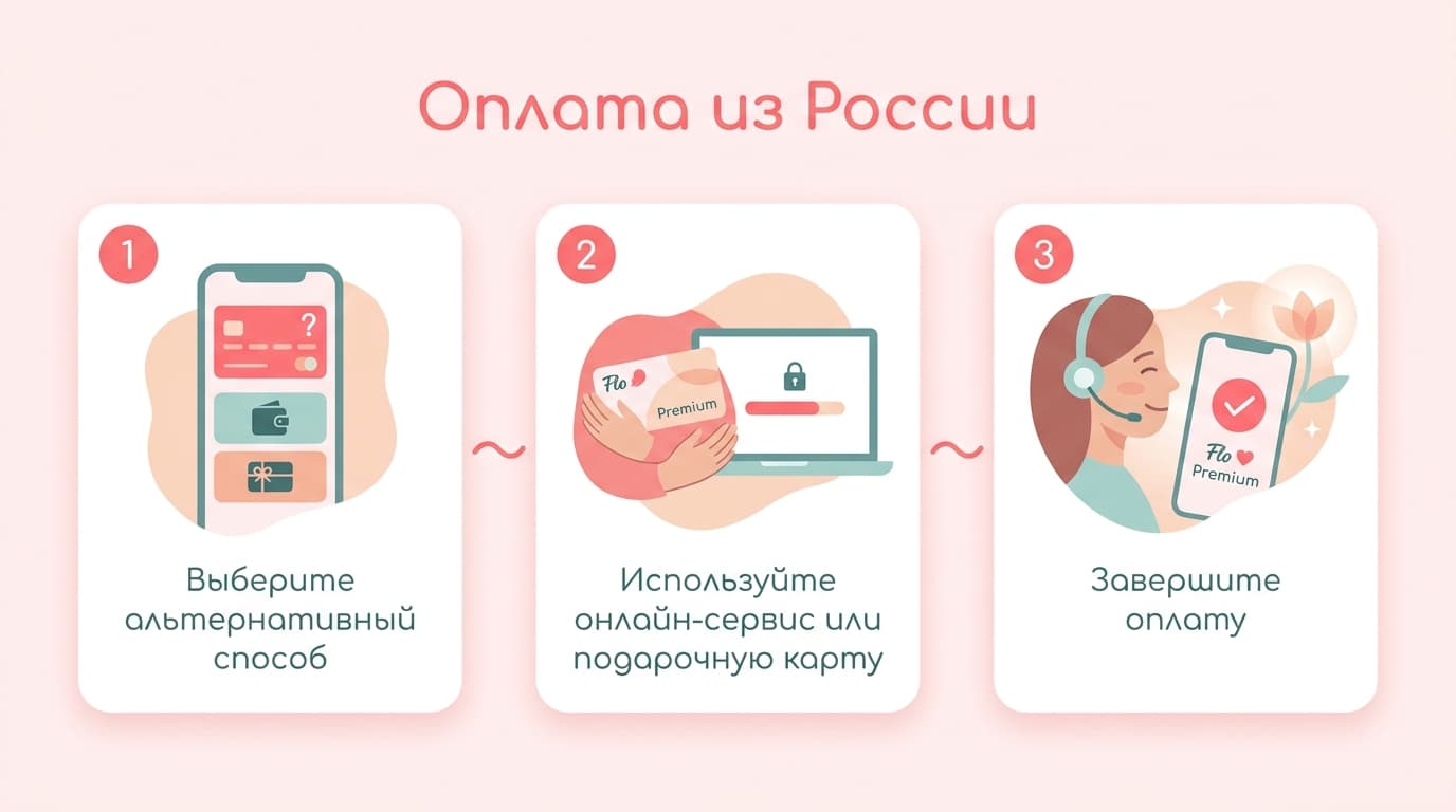 Как оплатить подписку Flo в России в 2026 году — фото 3