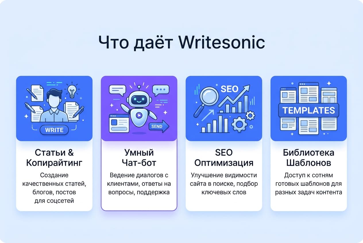 Как оформить подписку Writesonic из России в 2026 году: без зарубежной карты — фото 1