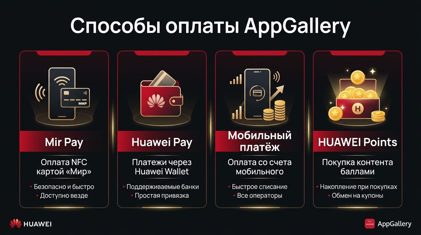 Оплата в Huawei AppGallery из России: рабочие варианты на 2026 год — фото 1