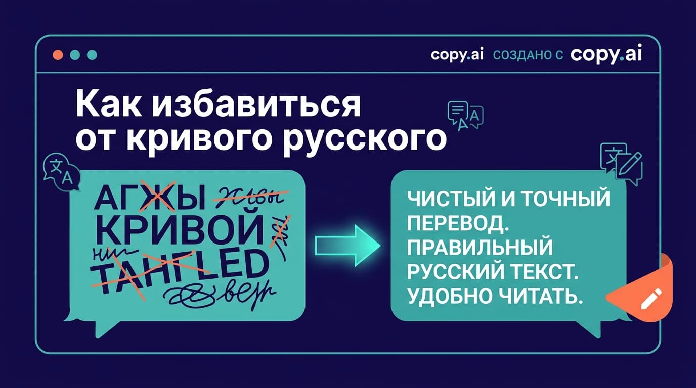 Как заставить Copy.ai писать на русском без «кривизны»