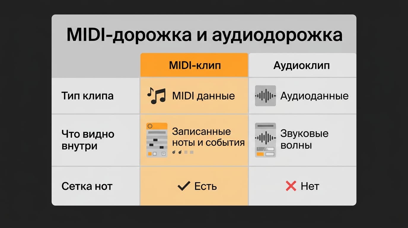 Ableton: как открыть пиано ролл и что делать, если он не открывается — фото 3