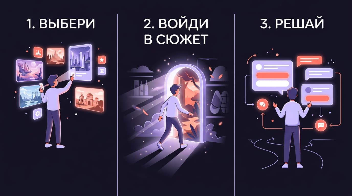 Scenes и Streams в Character AI: разбираемся, чем интерактивные сюжеты отличаются от диалогов-спектаклей — фото 4