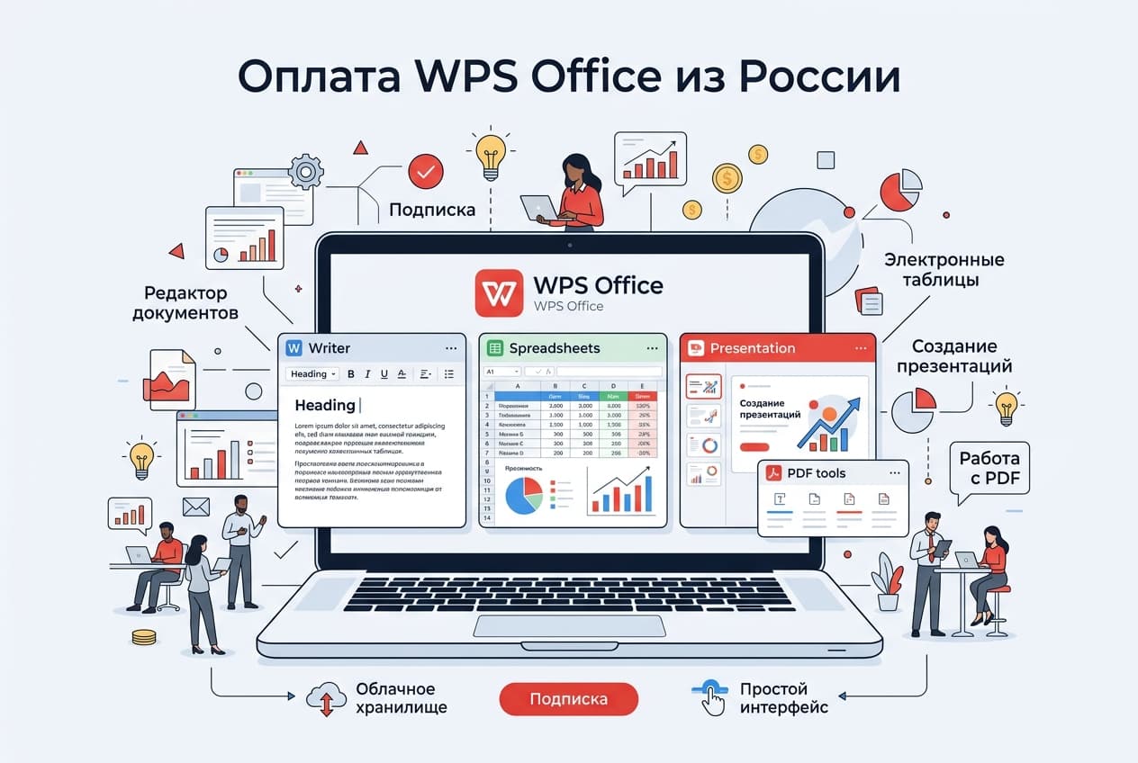 Как оплатить WPS Office из России в 2026 году: подписку Premium без зарубежной карты