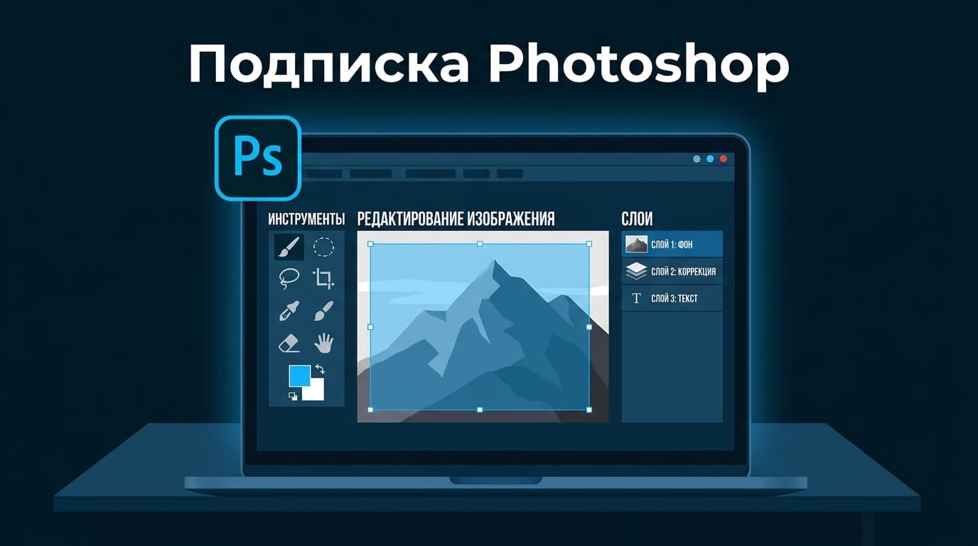 Как оформить подписку на Фотошоп из России в 2026 году