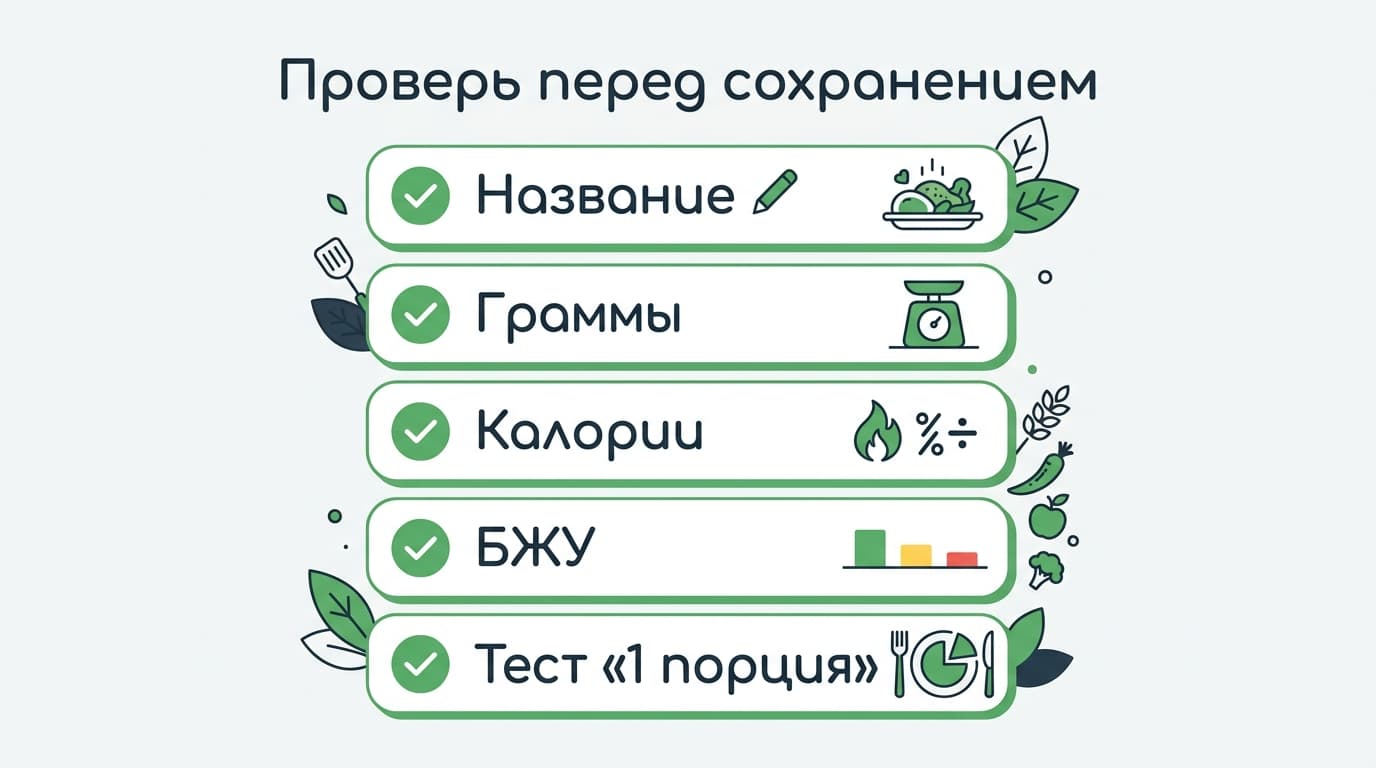 Как в FatSecret добавить своё блюдо в граммах с КБЖУ: разбор без лишних кликов — фото 6