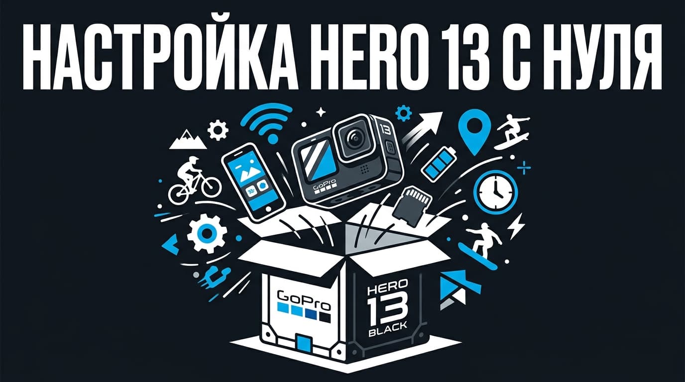 Как настроить GoPro Hero 13 в России: от распаковки до первого ролика