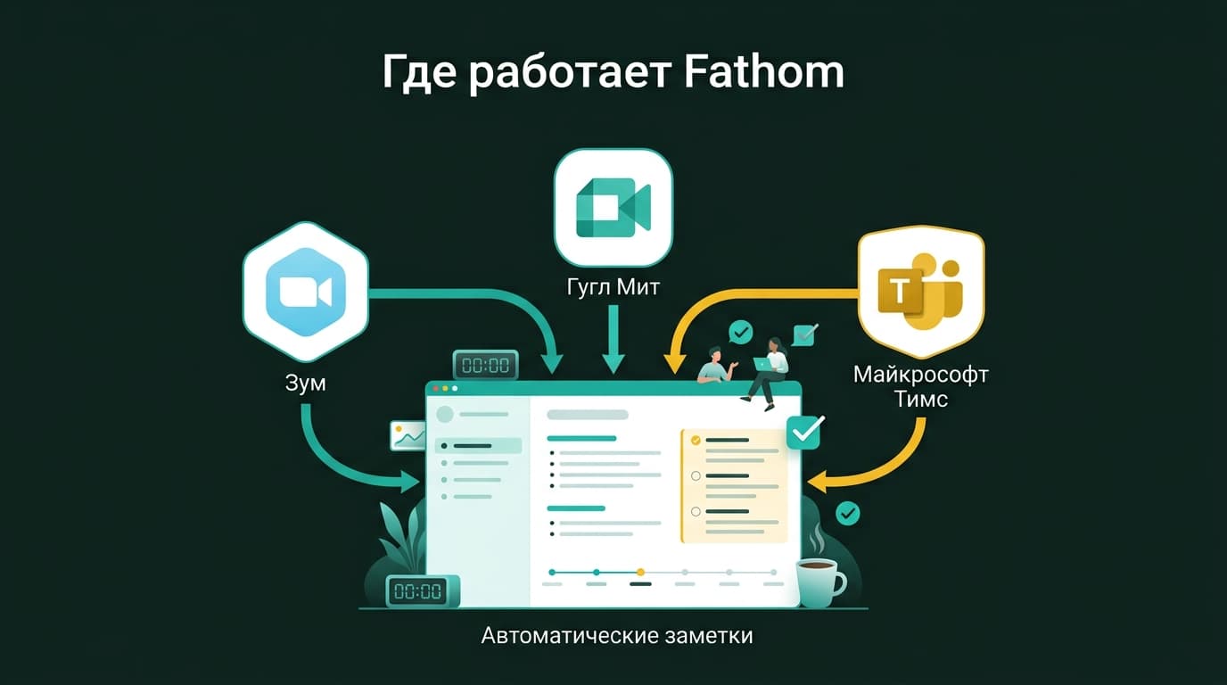 Fathom: как получать готовое саммари звонка и список задач сразу после созвона — фото 1