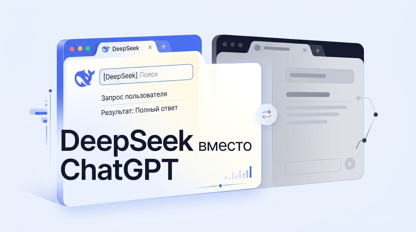 Мой опыт DeepSeek вместо ChatGPT в России: где замена сработала, а где нет