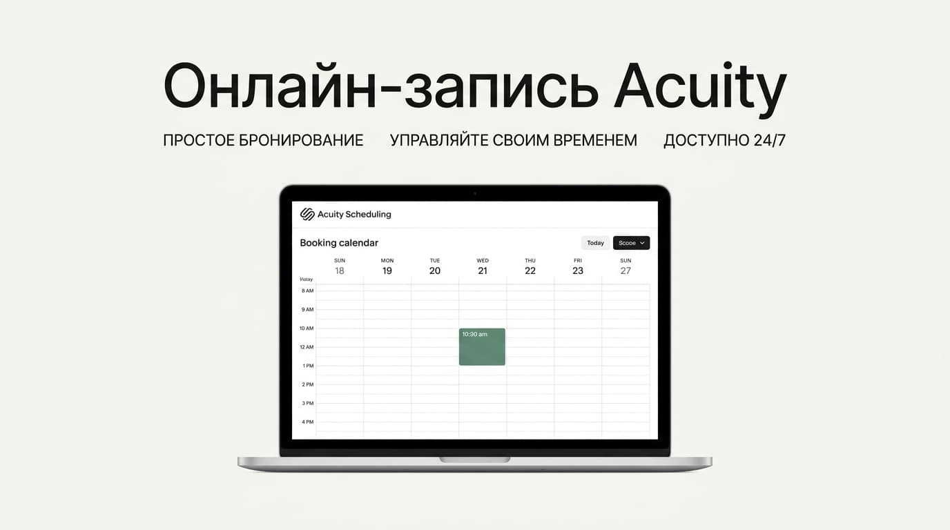Что такое Acuity (онлайн-запись) в Squarespace и как она устроена