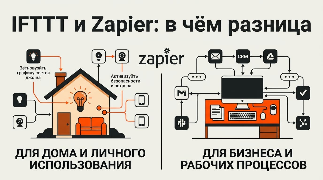 Что такое IFTTT и Zapier: в чём разница и какой выбрать