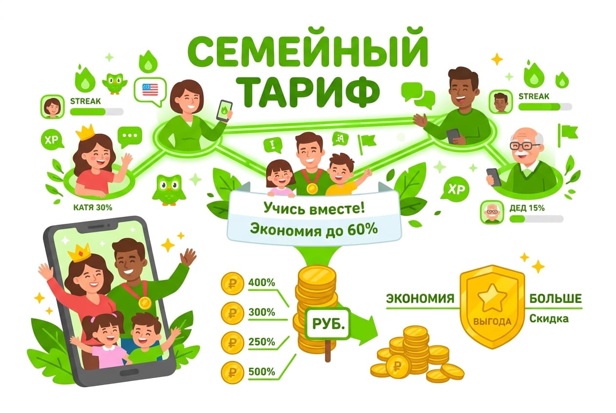 Как оформить Супер Дуолинго из России в 2026 году — фото 3