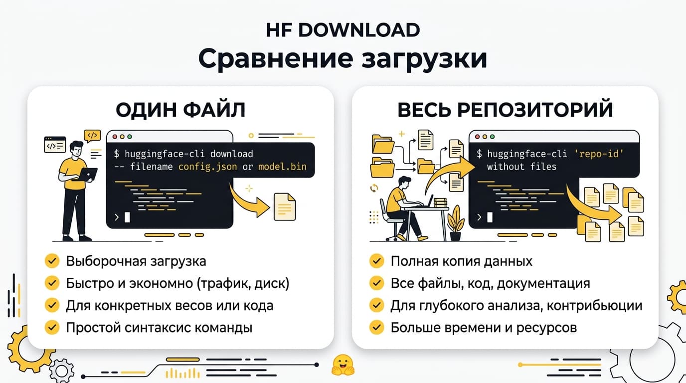 Как скачать модель с Hugging Face: четыре способа и какой выбрать — фото 3