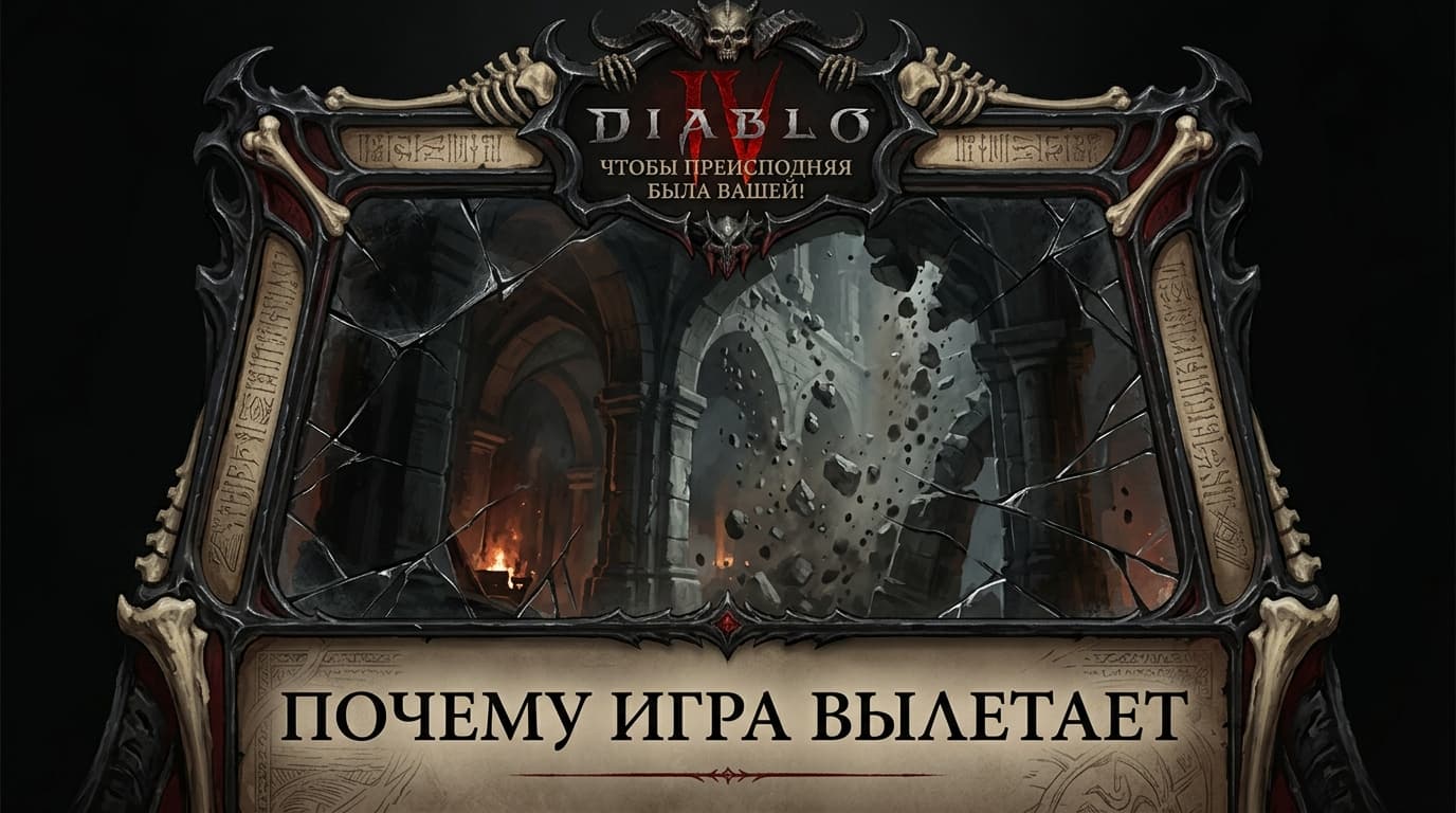 Diablo 4 вылетает с ошибкой: ищем причину по симптомам, а не наугад