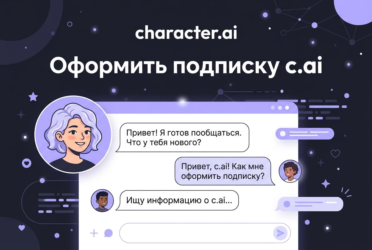 Как оформить подписку c.ai (Character AI) в России в 2026 году