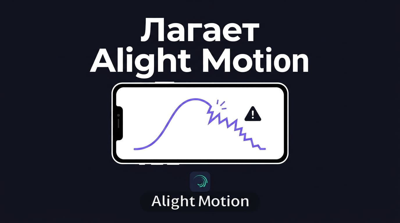 Что делать, если лагает Alight Motion: от разрешения проекта до тяжёлых эффектов